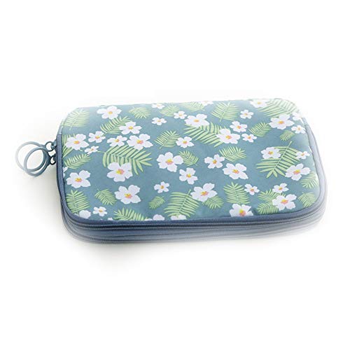 Documents Case Passport Bag Flower Printed Tote Shopping Bag Multifunction Travel Passport Holder