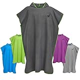 DISKRETES UMZIEHEN: Mit diesem extra langen Surfponcho mit Kapuze kannst du dich schnell und super einfach umziehen, ohne dir mühevoll ein Handtuch vorhalten zu müssen. Der perfekte Umkleidemantel nach dem Wassersport, um dich abzutrocknen und zu wärmen.