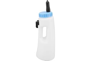 Tyenaza Calf Feeding Bottle, 2.5L Vertical Calf Feeding Bottle with Handle Strong Sealing PE Calf Nursing Bottle for Lambs Calves Other Animals