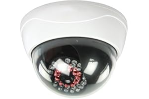 KÖNIG Konig Dummy Cctv Dome Camera With Ir Leds That Light Up In Dark