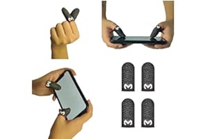 ‎WITBICG 4er Pack Pubg Finger, Witbicg Finger Sleeve Gaming Handschuhe,Handy Gaming Zubehör Anti-Schweiß Seidig Perfekte Touch-Antwort - Tolle Passform Für Daumen Und Finger,Funktioniert Auf Allen Mobilgeräten