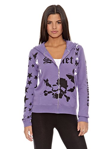 Preisvergleich Produktbild Ed Hardy Damen Sweatshirt Violett Purpur Large