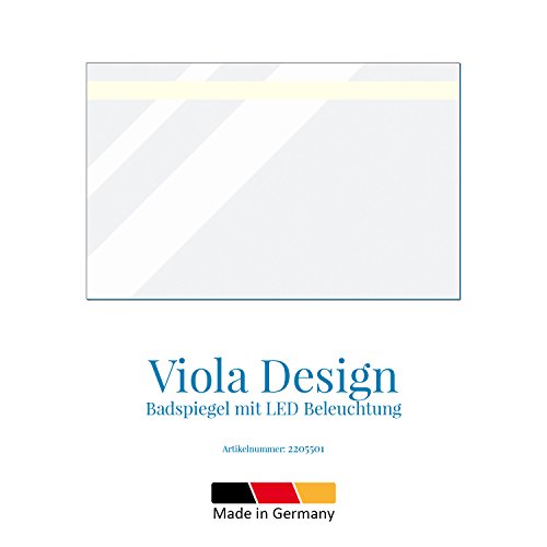 Viola – LED Badspiegel mit Beleuchtung – (B) 160 cm x (H) 70 cm - 3