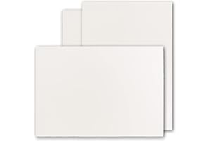 NEUSER PAPIER Zerkall-Bütten - 30 cartoncini in formato DIN A4, stile vintage, 210 x 297 mm, colore bianco naturale semi-opaco, senza pieghe, superficie Vellum