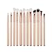 Jamicy® 12Pcs Mini Cosmetic Eyebrow Eyeshadow Brush Makeup Brush Sets Kits Tools