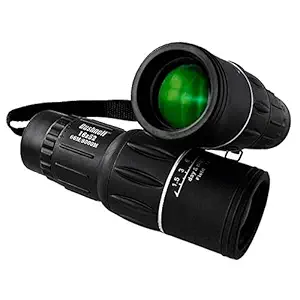 Frackkon Bushnell 16x52 Monocular Telescope,HD Monocular Dual Focus Optics Zoom Portable Monocular HD Optical with Carrying Bag/Cleaning Cloth, for Wildlife Hunting Watching Live Concert 66M/8000M