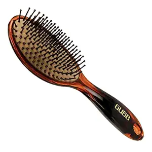 GUBB Oval Hair Brush For Women & Men | Cushioned Hair Brush For Hair Styling (Large) - Shell Range