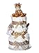 Signature Three Tier Unisex Beige Nappy Cake / Baby Hamper / Baby Shower Gift / New Arrival Gift / FAST DISPATCH