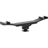 ayex DSLR i&ccedil;in Flaş Bracket iki Girişli Flaş, Led, Mikrofon Tutucu