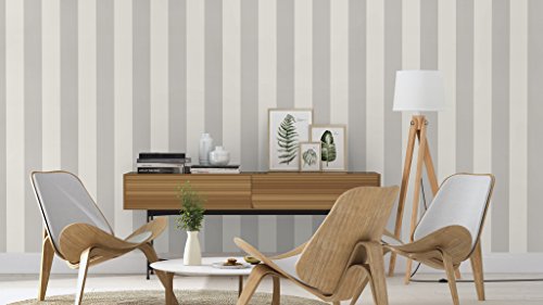 Tapete Rasch Just me! 2014 Tapete 286632 Streifen weiß silber - 3