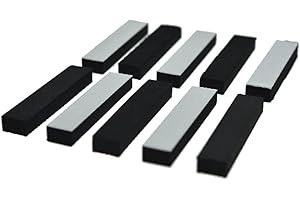 KAISH 10-Pack 60x12x7mm Guitar Bass Pickup Mounting Pad Cushions Pickup Height Foam for Strat/Tele Pickups