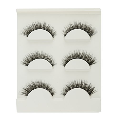 3 Paar Schwarz 3D Handgemachte Natürliche Lange Falsche Wimpern Wimpern Make-up