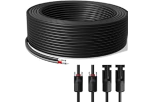 35 FAHRENHEIT.DE DER SHOP FÜR ERNEUERBARE ENERGIE . Cavo solare Duplex 5 m Set 6 mm² H1Z2Z2-K – con spina MC4 – certificato TÜV – 1500 V 30 A – UV e resistente alle intemperie – per impianti solari, fotovoltaici, camper e centrali elettriche da balcone