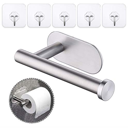 Preisvergleich Produktbild Toilettenpapierhalter,Klopapierrollen... Ohne Bohren Papierhalter Selbstklebend Toilettenpapierrollenhalter Edelstahl Klopapierhalter Papierrollenhalter