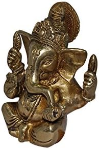 Brass Lord Ganesha statue seated statue sclupture