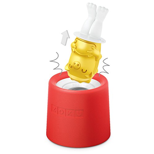 Zoku ZK123-010 Eisformen „Ice Pop“ Igel, 45 ml, Kunststoff, gelb - 2