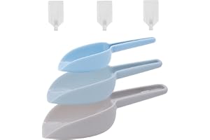 Iskopset, mångsidig kök mat skopor bar skopor mjöl skopa, 50 ml/100 ml/150 ml pop majs skopor, 3 plastskopor med hängare krok