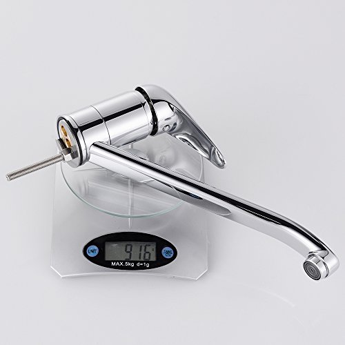 Homelody Chrom Wasserhahn Küche Niederdruck Armatur Küchearmatur Spüle Mischbatterie Einhebelmischer Spültischarmatur Waschtischarmatur - 9