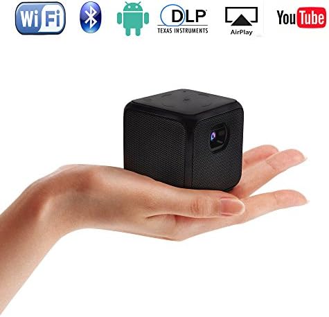 Mini WiFi Pico Projector, iFun4U Pocket Digital Portable Projector HD 1080P 60 Lumens Android 5.1.1 w/Keystone Correction &amp; Speaker for Home Theater/Video Games/Business/Education/Outdoor/Travel
