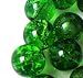 Produktbild 50 Stück 8 mm Crackle Glasperlen in – Smaragd Grün – A1812