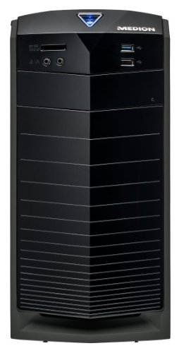 MEDION AKOYA E2049 DR PC System (Intel i3, 3,6GHz, 1TB HDD, 4GB RAM, Intel HD, Windows 8.1, DVD-/CD-Brenner, WLAN, Multikartenleser) schwarz