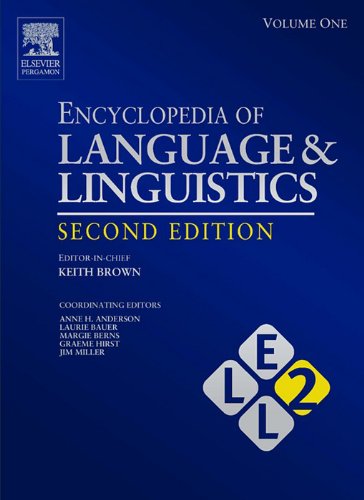 Download Encyclopedia of Language and Linguistics Download Encyclopedia of Language and Linguistics