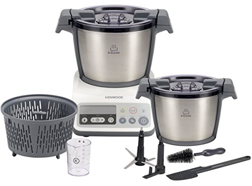 Kenwood kCook CCC200WH Kompakt-Küchenmaschine mit Kochfunktion, 150 W Motorleistung, 850 W Heizelement, 1,5 l Kochschüssel - 5