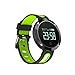 Produktbild Smart Sport Armband mit Blut Druck Monitoring, Herzfrequenz, wasserdichten und Staubdichtes Design, 2,4 cm OLED Touchscreen, Sport Schrittzähler für IOS und Android, schwarz / grün