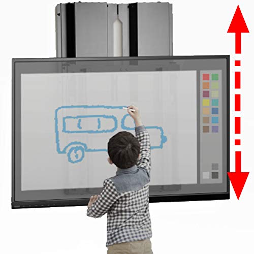 BalanceLift para Pizarra interactiva y Pantalla táctil LED/LCD de 23-40 kg de Peso, Ajuste de Altura Deslizante con 2 Dedos