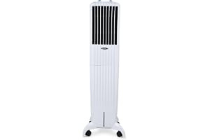 Symphony Diet 50T Portable Air Cooler For Home with Powerful Blower, Honeycomb Pads, i-Pure Technology and Cool Flow Dispenser (50L, White)
