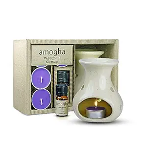 IRISAmogha FragranceVaporizerLavender, Toxin-Free, Fine-Living Fragrance, Aromachology, Mood Enhancer, Made in India - 10ml Vaporizer Oil