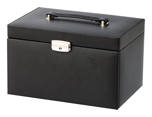 Schmuckkoffer Schmuckkästchen schwarz - 2