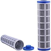 10 Inch Washable Water Filter, Stainless Steel Mesh Filters, 40 Micron Precision Filter, Flow Water Filter Element for Whole