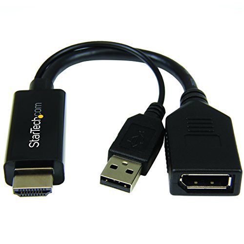 StarTech.com HD2DP - Conversor HDMI a DisplayPort 4K con alimentación por USB