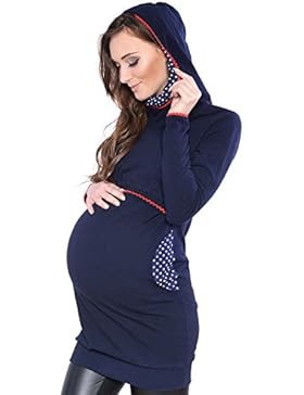 Mija - Umstandsmode / 2 in1 Elegant Stillpullover & Umstandspullover 