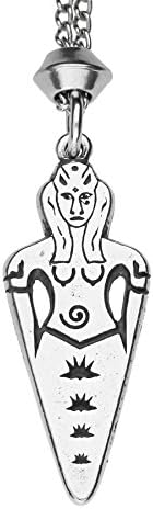 Handmade Bastet Egyptian Goddess Pewter Pendant ~ 18+4 inch extender Chain