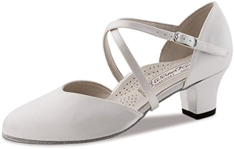 Werner Kern Ladies Dance Shoes Felice 4.5_SW - White Satin - 4.5 cm