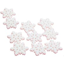 Chytaii Copo de Nieve Navidad Adorno Micro Paisaje Decorativa Manualidades Accesorio de Bricolaje Paquete de 10