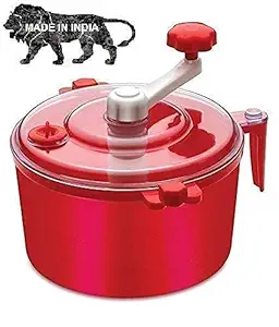 GoldenIndia 2 in 1 Ata Maker Automatic Non-Electric Dough Maker Atta Maker Machine for Kitchen Roti Maker -RED GOILS05