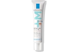 LA ROCHE-POSAY La Roche Posay - Tratamiento corrector facial, Antiacné, Combate las manchas, los puntos negros y las imperfecciones, Con efecto anti-recaída, Con niacinamida, Effaclar Duo+M, 40 ml