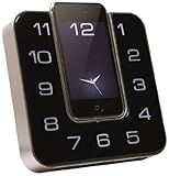 Pantalla LCD con reloj cmx LSP 8040 - Radiodespertador (FM, pantalla LCD, 2 alarmas, compatible con iPod/iPhone), negro
