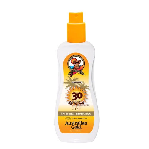 Australian Gold Spray Gel high protection, factor de protección solar 30