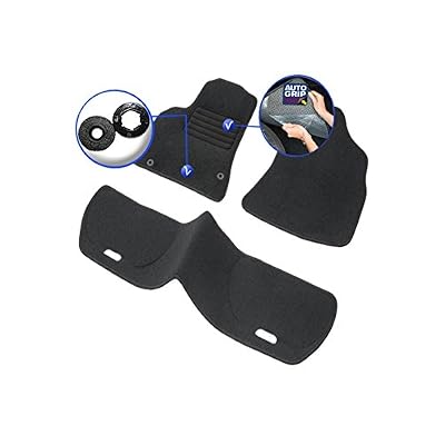 DBS Tapis Auto - Sur Mesure - Tapis de sol pour Voiture - 3 Pièces - Antidérapant - Moquette noir 900g/m² - Finition Velours - Gamme Star - 1765703