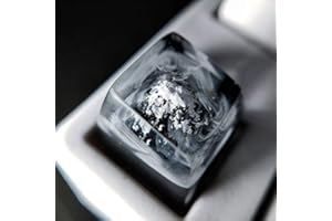 aikeec Key Cap for Cherry MX Mechanical Backlit Resin Fuji Snow Mountain, Fit the Cross Keyboard, 1U Handmade