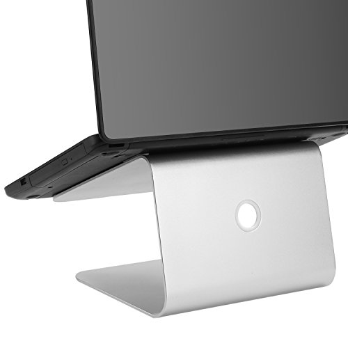 Homdox Aluminium Laptop Ständer Halter für Notebooks, MacBook, MacBook Pro MacBook Air und Computer PC, 26x24x15CM, Silber - 7