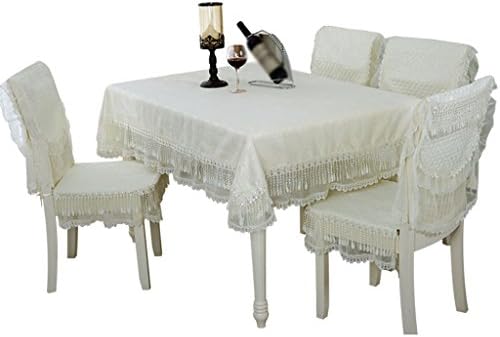 Table table tablecloth beautiful tablecloth Tablecloth, Rural Style Jacquard fabric Table Cloth Lace Coffee Table Flower Noise Reduction Hotel hotel tablecloth durable ( Size : 105x105cm )