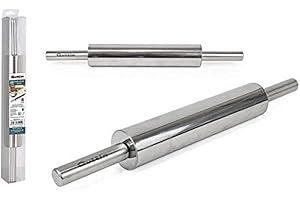 Rodillo Amasar Inox 5.08X25Cm marca QUTTIN
