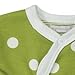 pigeon-organics for Kids Onesie Pyjamas Romper Long Spotty Green 0 M