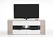 Produktbild Dreams4Home TV-Lowboard 'Vurnon VI' ,Schrank, Konsole, TV-Schrank, Wohnzimmerschrank, TV-Tisch,Wohnzimmer,Jugendzimmer,(B/H/T) ca. 180 x 70 x 40 cm, Sandeiche / weiß
