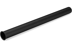 Navaris Sifone Lavabo Bagno 400 mm - Tubo Scarico Acciaio Inox Lavandino Cucina - Sifone Universale Lavello - Sistema Drenaggio Sottolavello - Nero